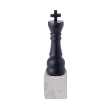King Chess Sculpture with Marble Base